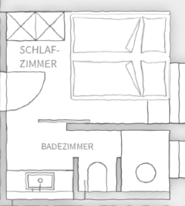 Chalet Tannenhof Lermoos Zugspitze Tirol Grundriss s'Zimmerle