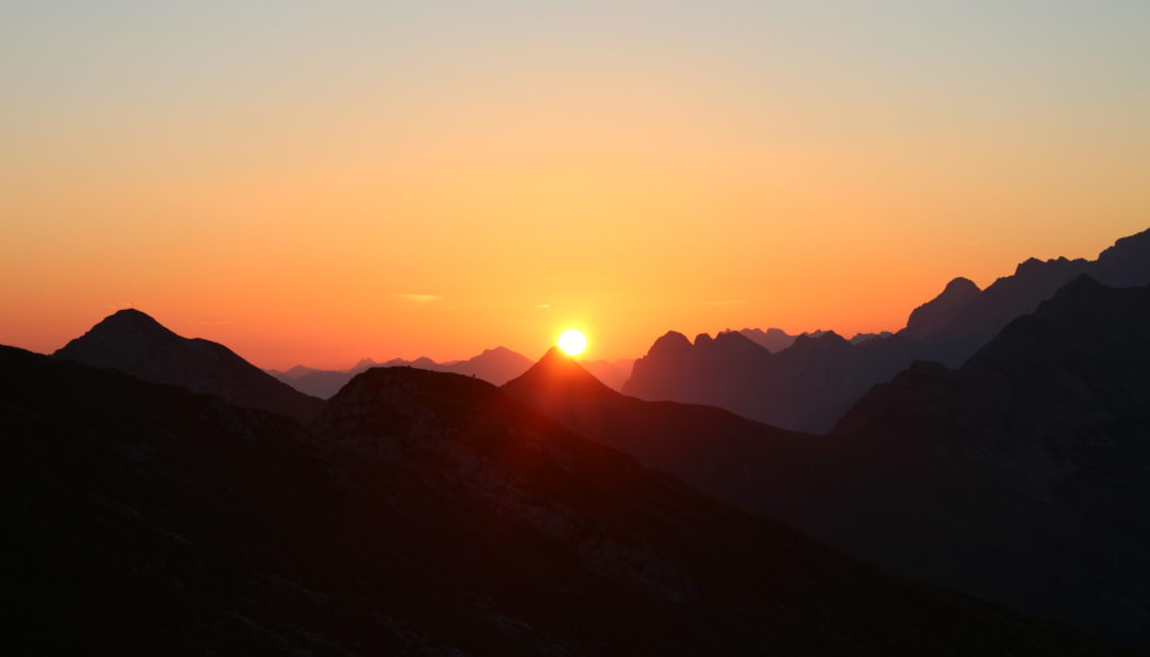 Sonnenaufgang Kohlbergspitze