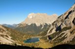 Chalet Tannenhof Lermoss Blick zur Zugspitze mit Seebensee paradiesisch