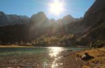 Chalet Tannenhof Lermoss Blick zur Zugspitze mit Seebensee paradiesisch Zugspitze mit Seebensee